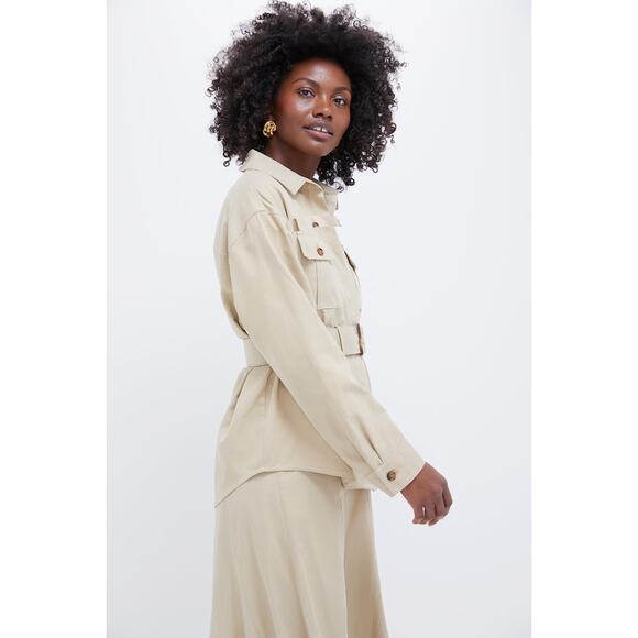 TUCKERNUCK Fawn Twill Brunswick Buttondown Size L NWT Retail $188 Tuckernuck - Picture 6 of 8